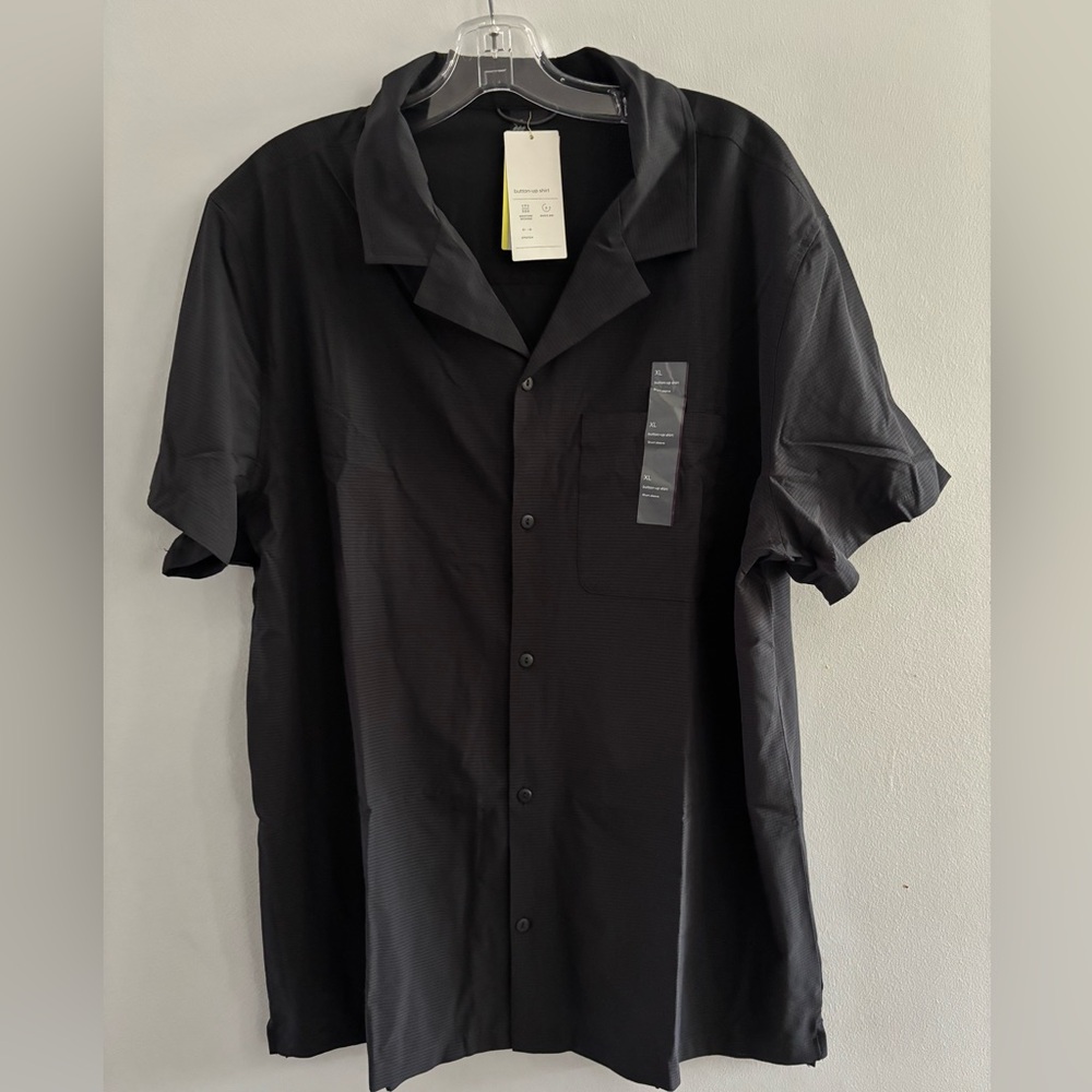 All in Motion Men's Black Button Down Shirt
